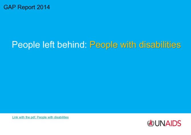 GAP Report 2014 People Left Behind: People with Disabilities
