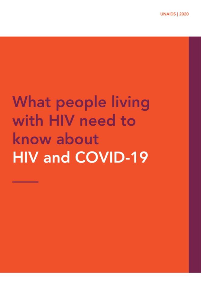 What People Living with HIV Need to Know about HIV and COVID-19