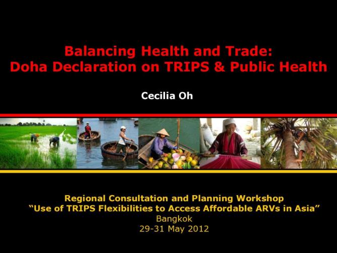 Balancing Health and Trade: Doha Declaration on TRIPS and Public Health