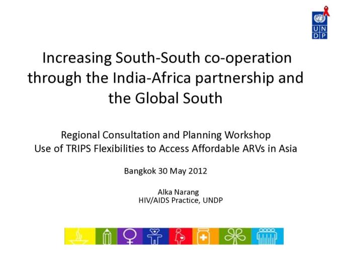 Increasing South-South Co-operation through the India-Africa Partnership and the Global Southt