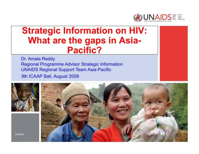 Strategic Information on HIV: What are the Gaps in Asia-Pacific?