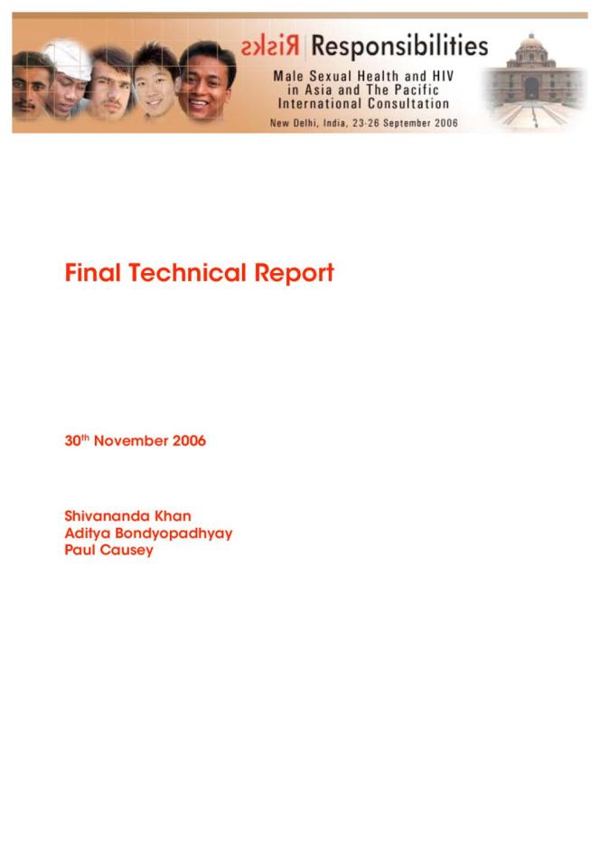 Risks and Responsibilities: Final Report 2006