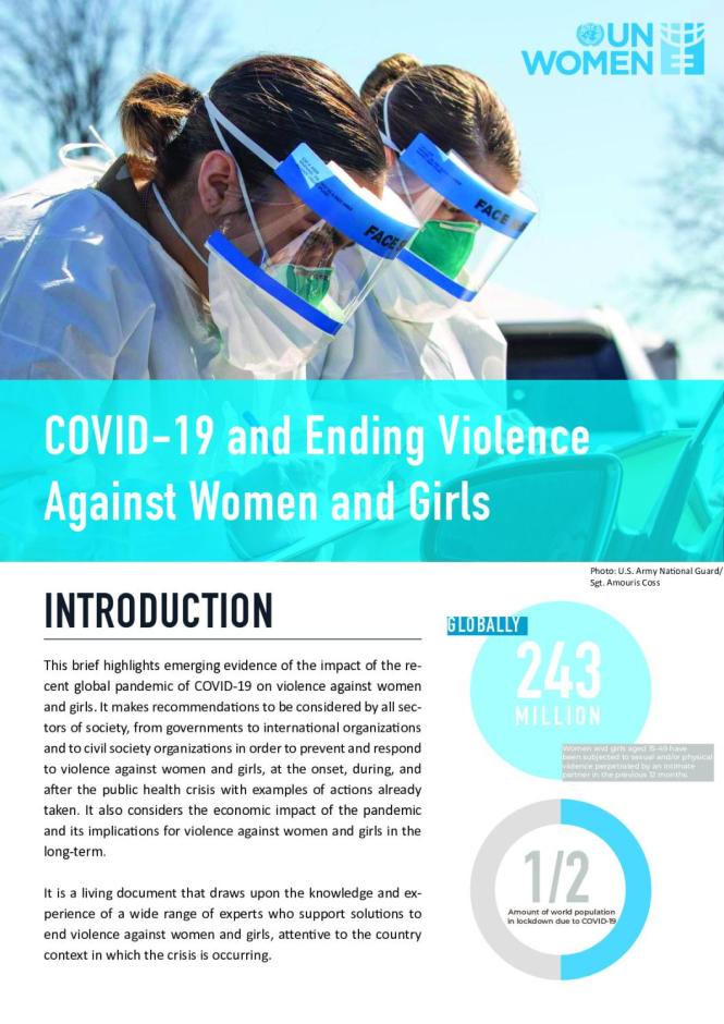 COVID-19 and Ending Violence against Women and Girls