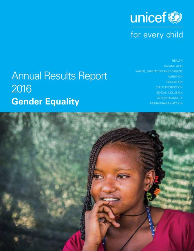UNICEF Annual Results Report 2016: Gender Equality