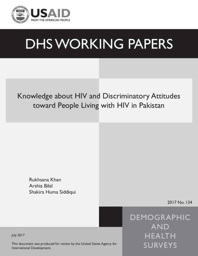 Knowledge about HIV and Discriminatory Attitudes toward People Living with HIV in Pakistan