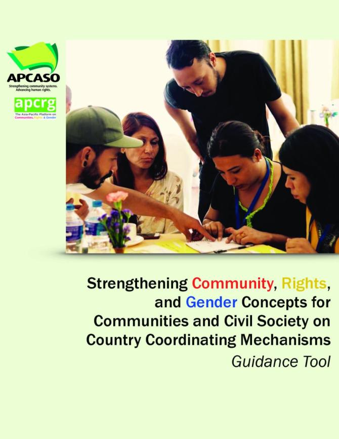 Strengthening Community, Rights, and Gender Concepts for Communities and Civil Society Society on Country Coordinating Mechanisms: Guidance Tool