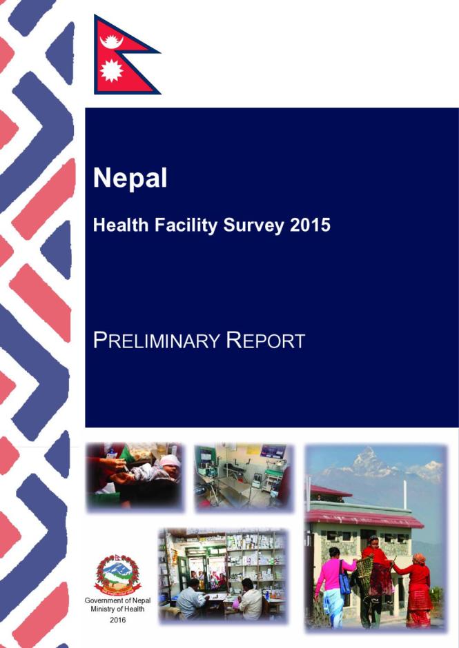 Nepal Health Facility Survey 2015: Preliminary Report