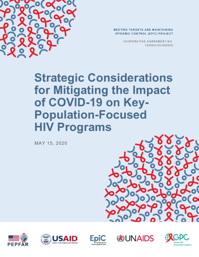 Strategic Considerations for Mitigating the Impact of COVID-19 on Key-population-focused HIV Programs