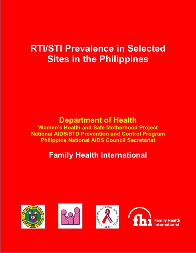 RTI/STI Prevalence in Selected Sites in the Philippines