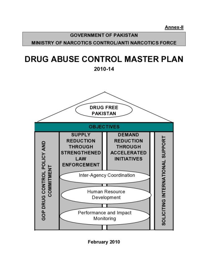 Pakistan Drug Abuse Control Master Plan 2010-14