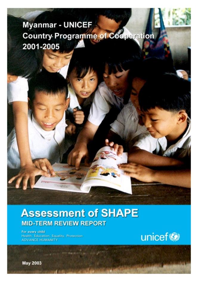 Myanmar-UNICEF Country Programme of Cooperation 2001-2005