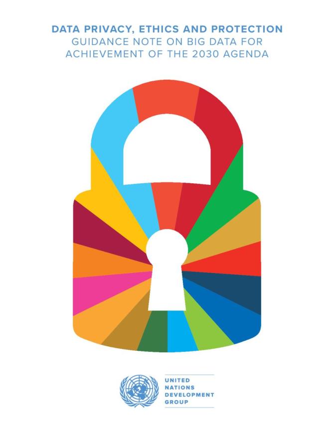 Data Privacy, Ethics and Protection: Guidance Note on Big Data for Achievement of the 2030 Agenda