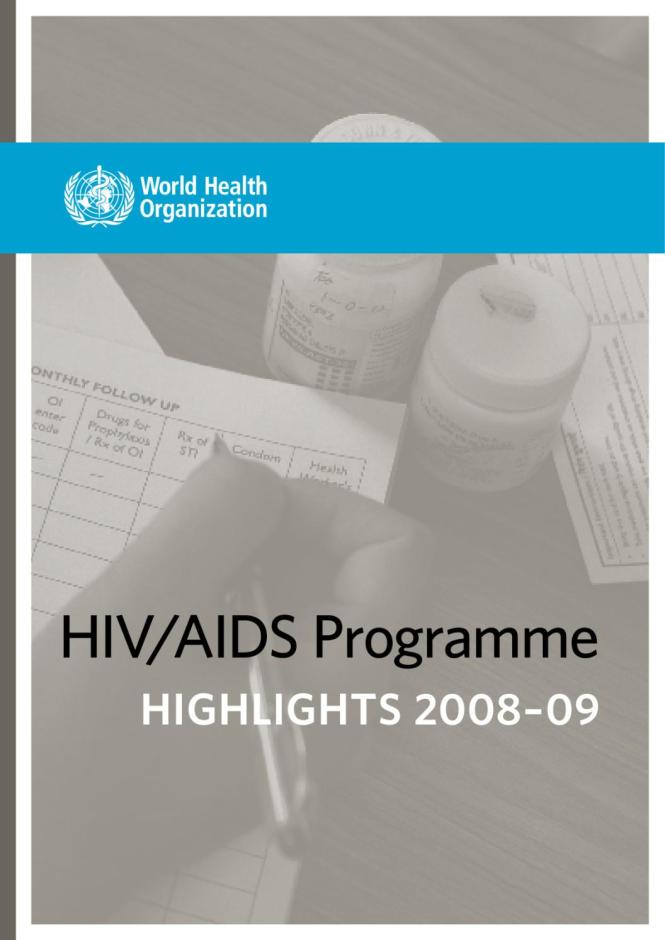 HIV/AIDS Programme Highlights 2008-09
