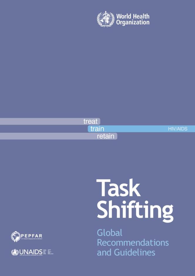 Task Shifting: Global Recommendations and Guidelines