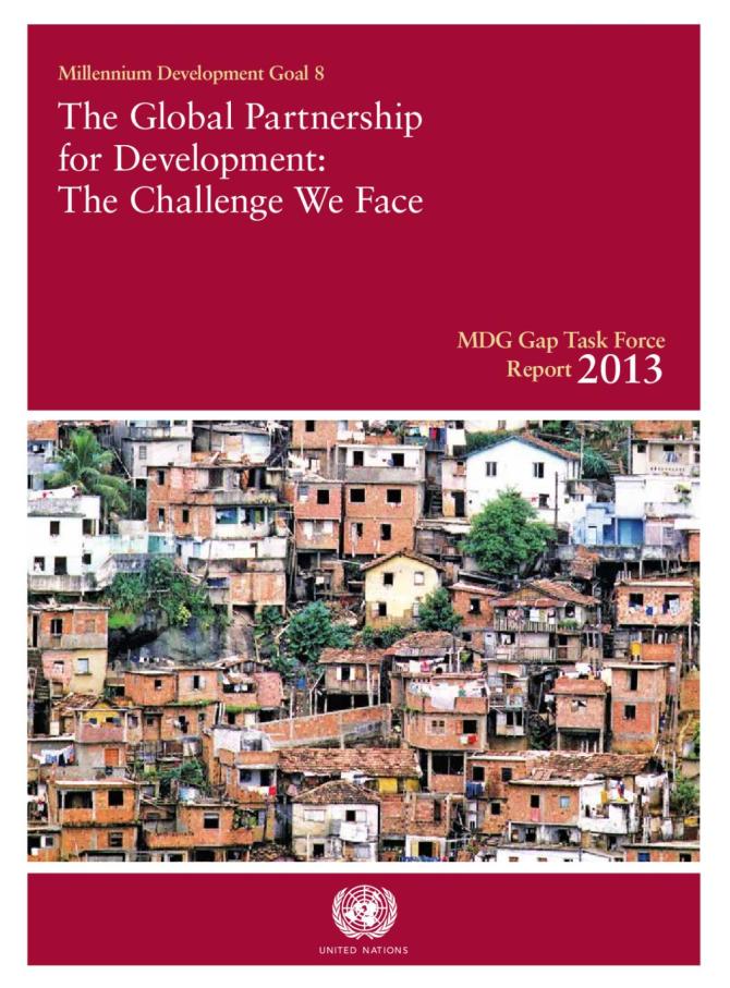 The Global Partnership for Development: The Challenge We Face