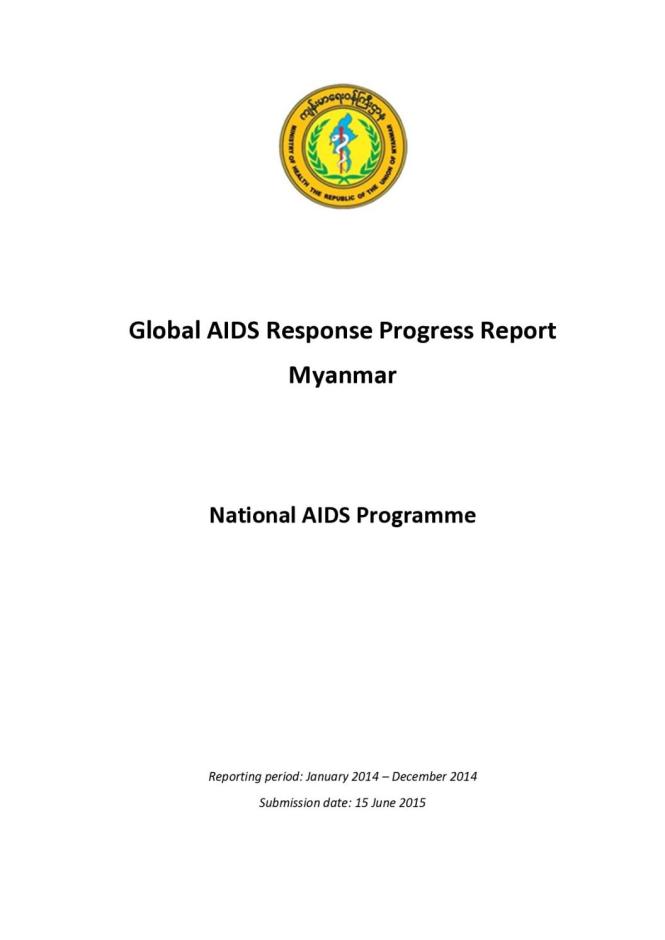 Myanmar Global AIDS Response Progress Report 2015