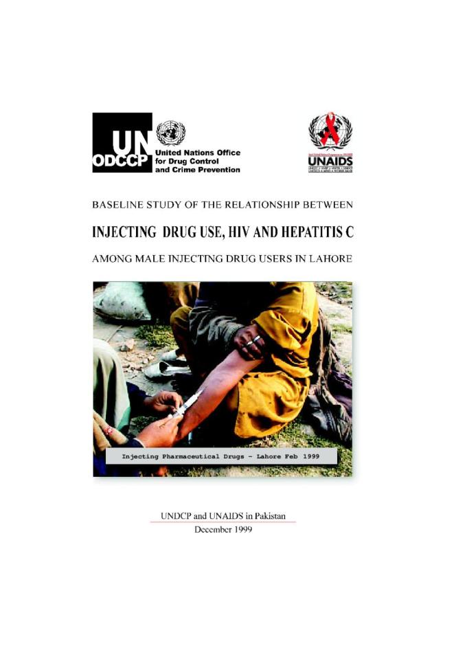 Baseline Study of the Relationship between IDU, HIV and Hepatitis C among Male IDUs in Lahore