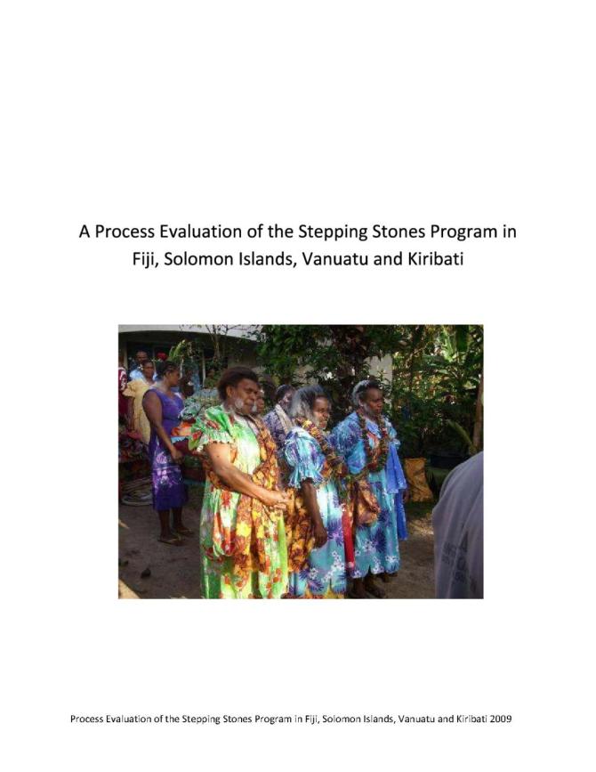 A Process Evaluation of the Stepping Stones Program in Fiji, Solomon Islands, Vanuatu and Kiribati
