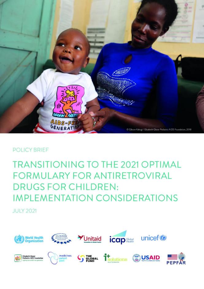 Transitioning to the 2021 Optimal Formulary for Antiretroviral Drugs for Children: Implementation Considerations