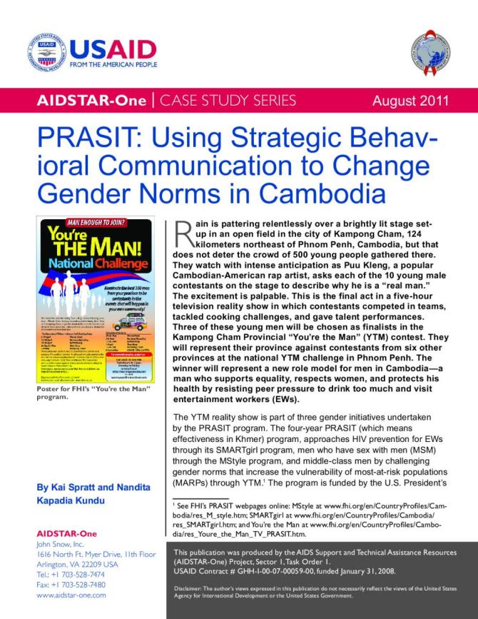 Using Strategic Behavioral Communication to Change Gender Norms in Cambodia