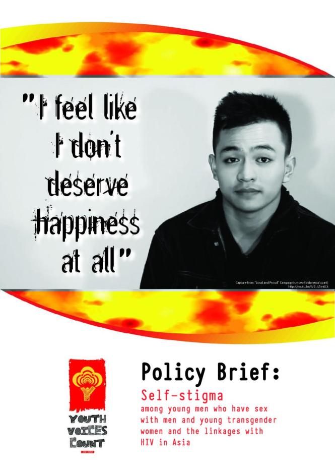 Policy Brief: Self-Stigma among Young Men who have Sex with Men and Young Transgender Women and the Linkages with HIV in Asia