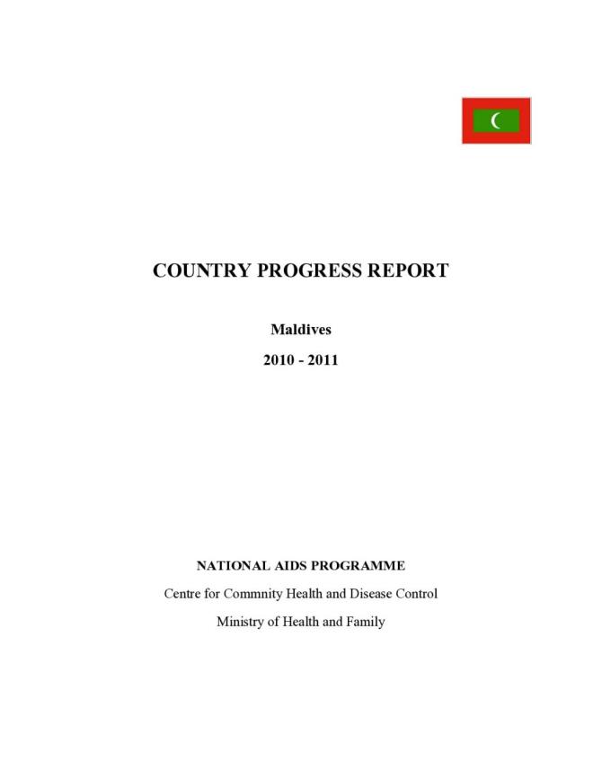 Maldives Global AIDS Response Progress Report 2012