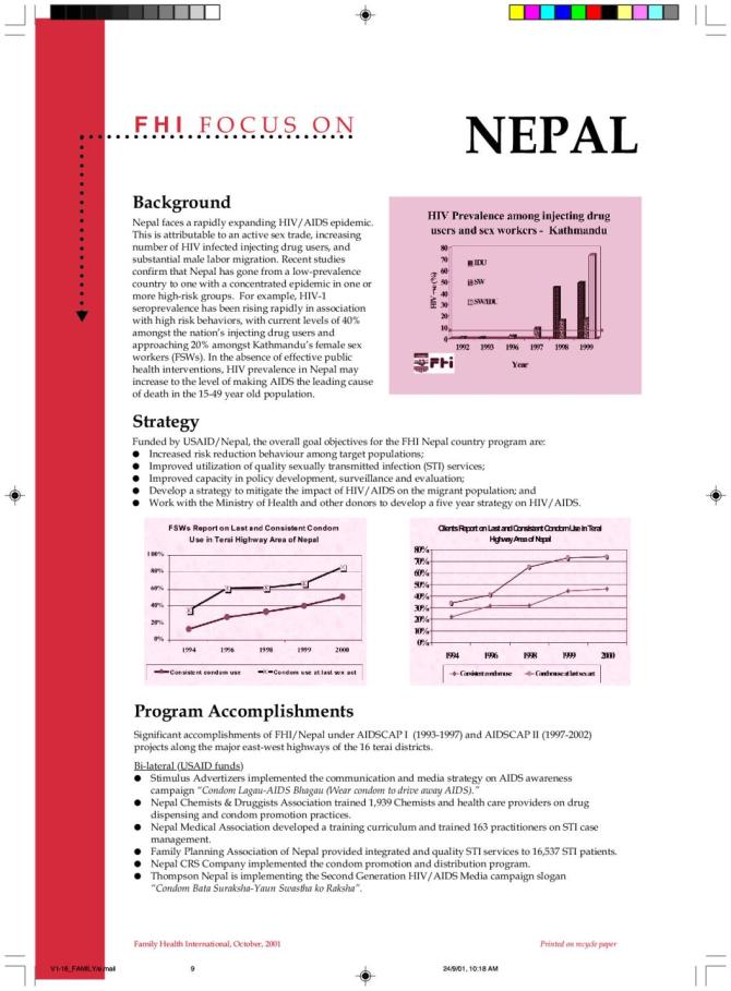 FHI Focus on Nepal