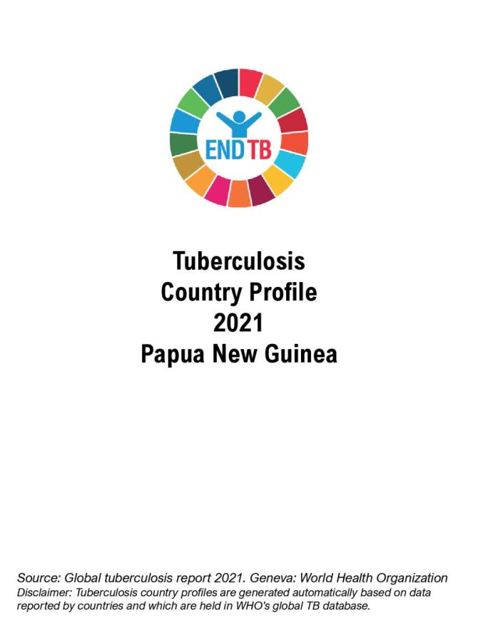 Papua New Guinea Tuberculosis Country Profile 2021