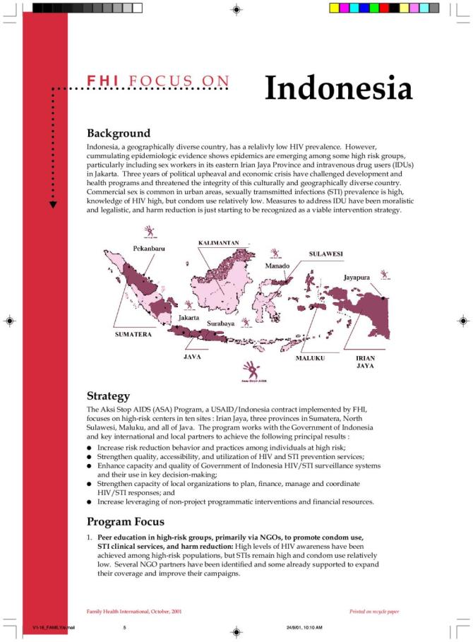 FHI Focus on Indonesia