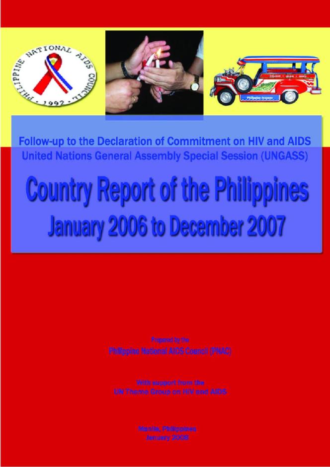 Philippines: UNGASS 2008 Country Progress Report (January 2006-December 2007)