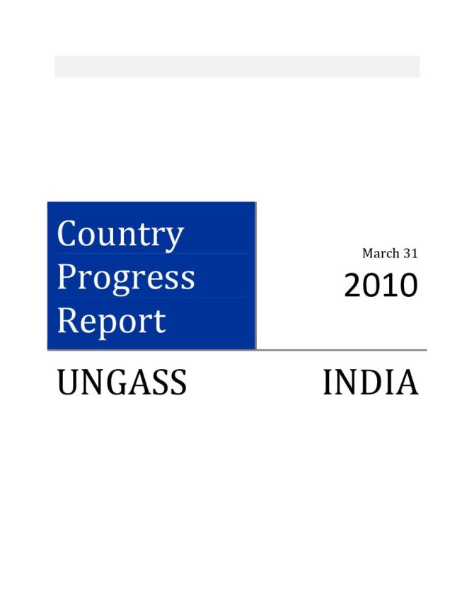 India: UNGASS Country Progress Report 2010