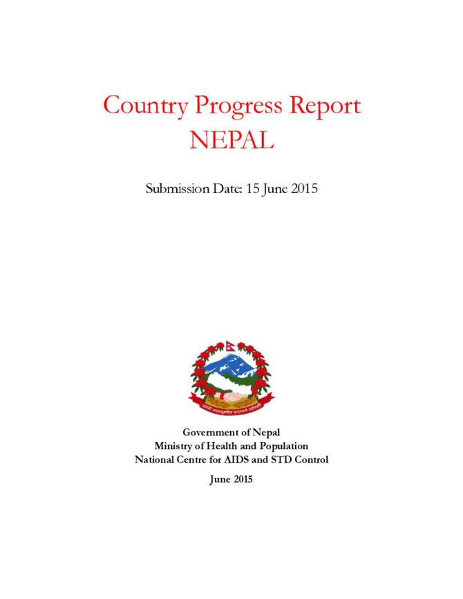 Nepal Global AIDS Response Progress Report 2015