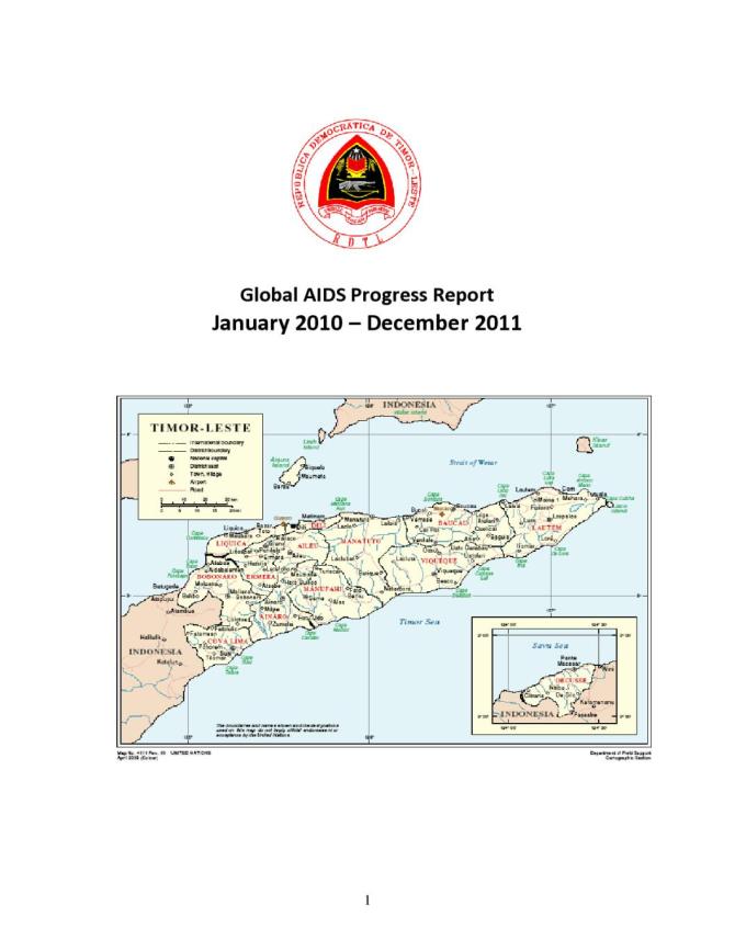 Timor-Leste Global AIDS Response Progress Report 2012
