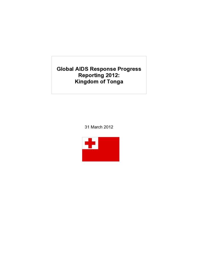 Tonga Global AIDS Response Progress Report 2012