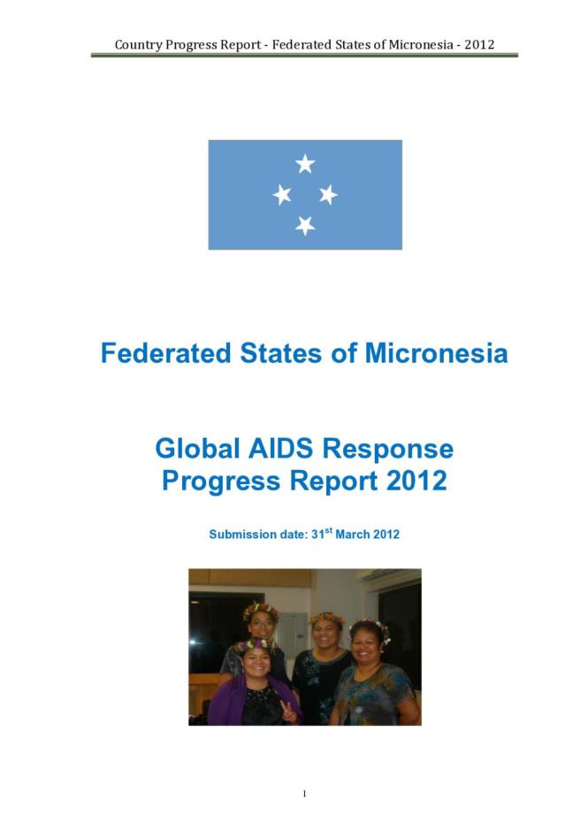 Federated States of Micronesia Global AIDS Response Progress Report 2012