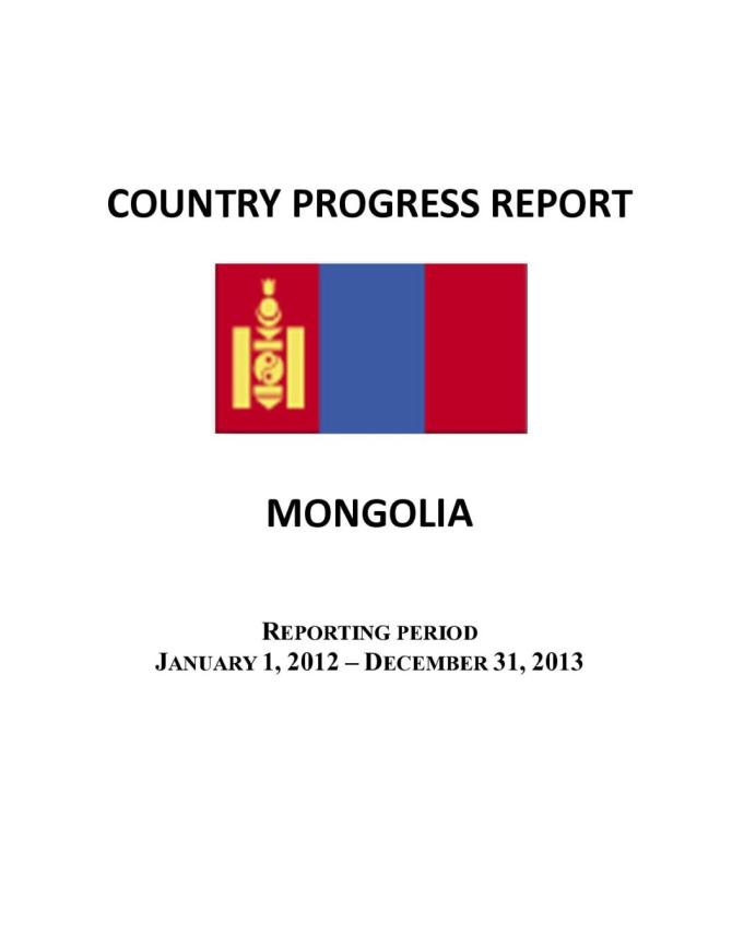 Mongolia Global AIDS Response Progress Report 2014