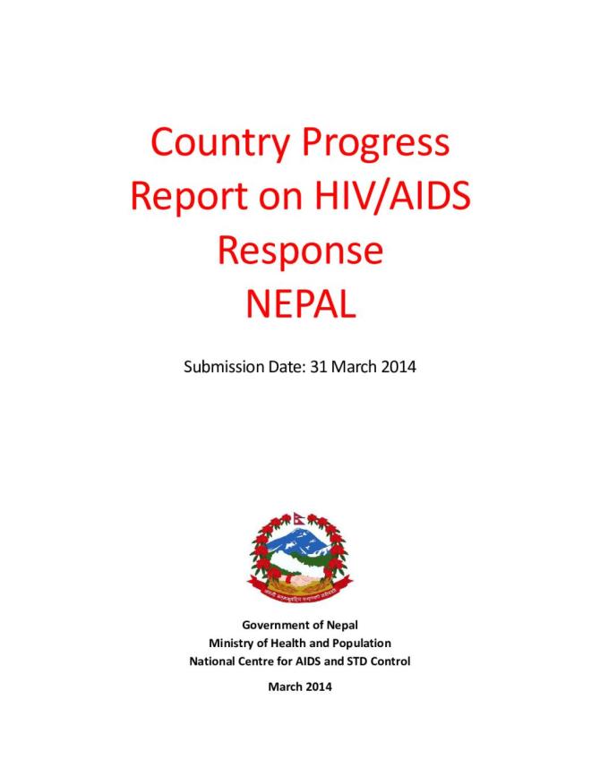Nepal Global AIDS Response Progress Report 2014