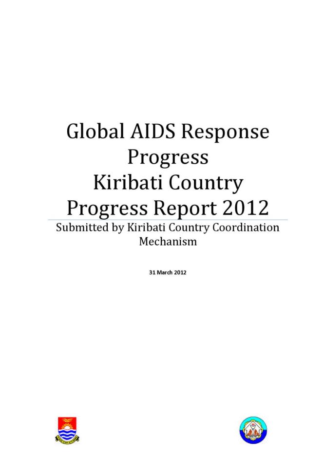 Kiribati Global AIDS Response Progress Report 2012
