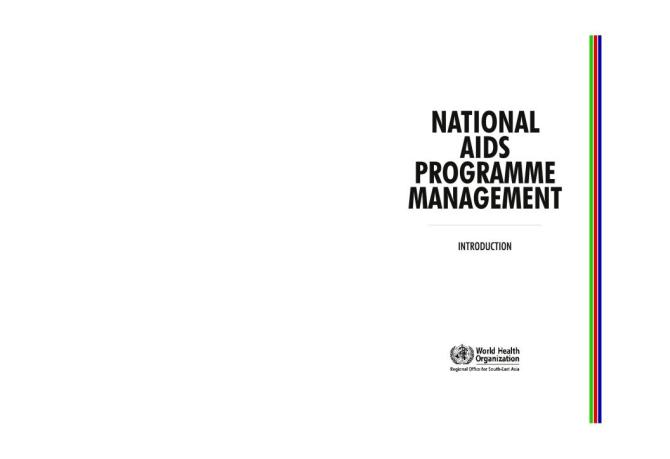 National AIDS Programme Management: A Training Course (Introduction)