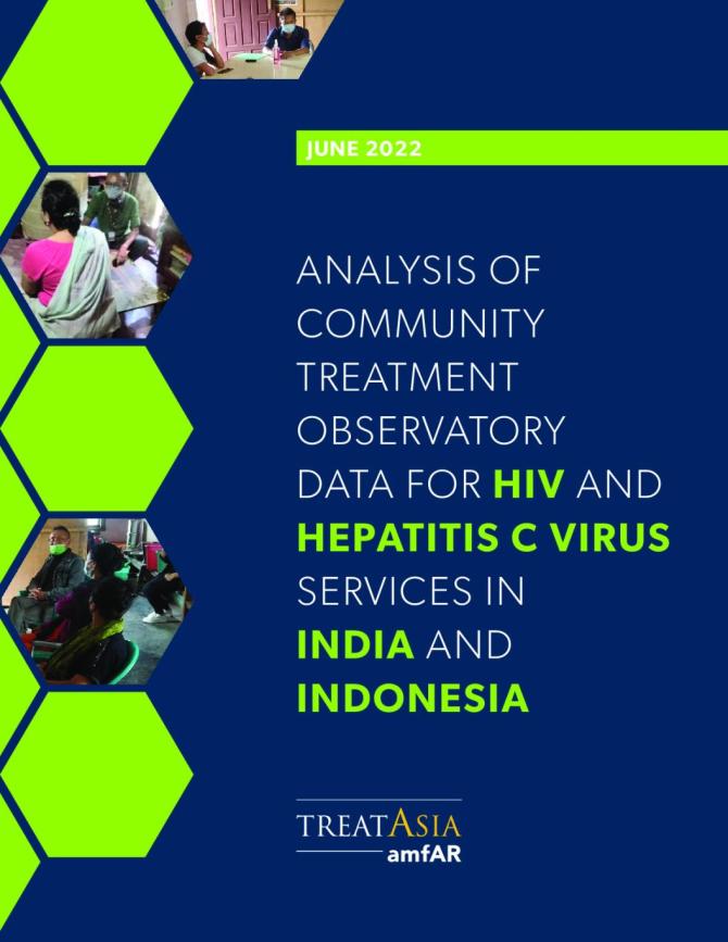 Analysis of Community Treatment Observatory Data for HIV and Hepatitis C Virus Services in India and Indonesia