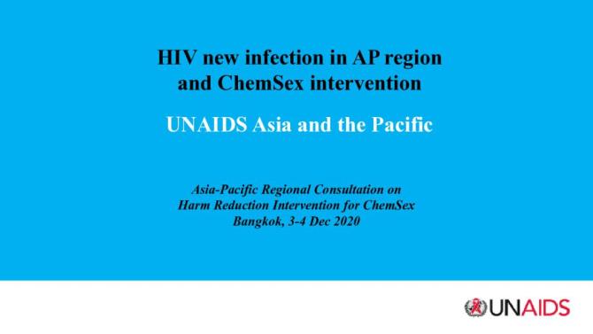 HIV new infection in AP region and ChemSex intervention