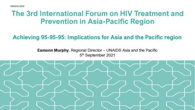 The 3rd International Forum on HIV Treatment and Prevention in Asia-Pacific Region