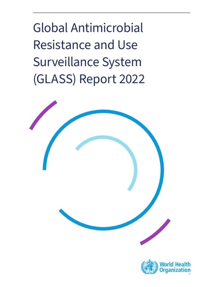 Global antimicrobial resistance and use surveillance system (‎GLASS)‎ report: 2022