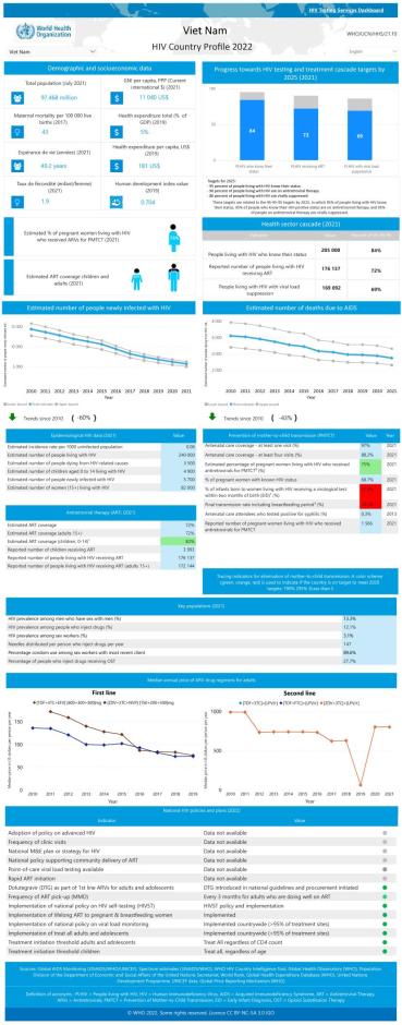 Viet Nam HIV Country Profile 2022